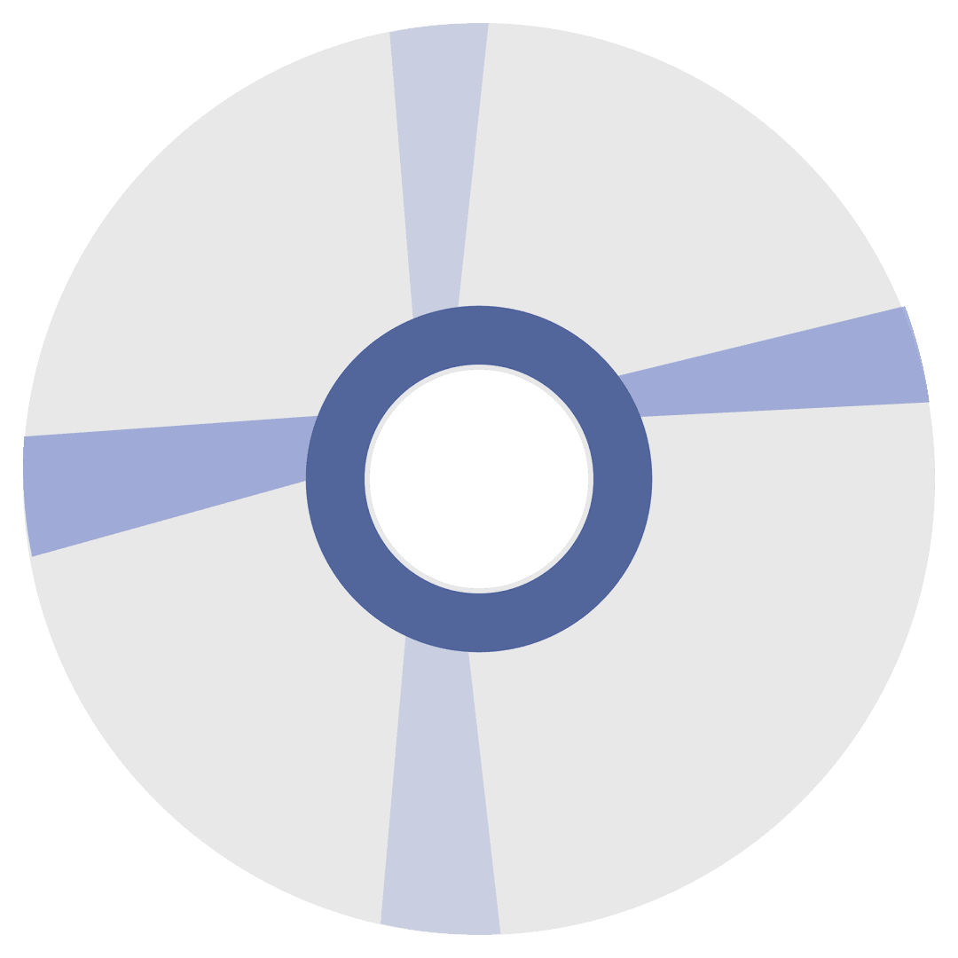 Transparent Compact Disc Illustration on White Background