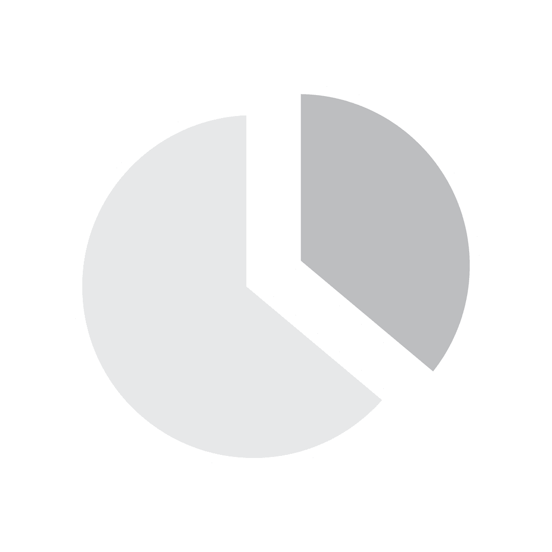 Transparent Vector Pie Chart Diagram Segments