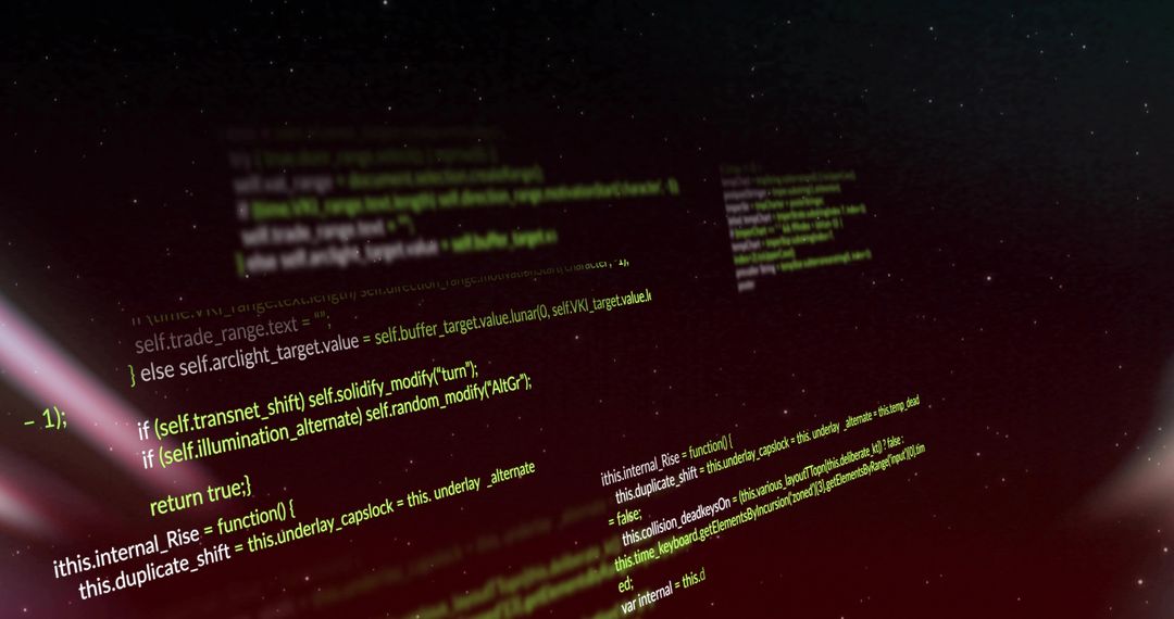 Holographic Floating Code Panels with Neon Green Syntax in Cyberpunk Virtual Space