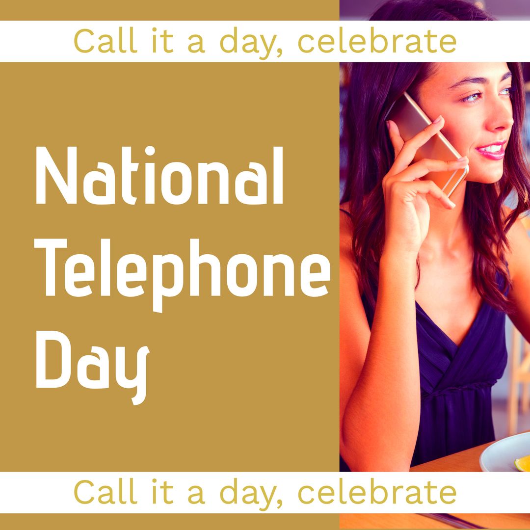 National Telephone Day Celebration Concept