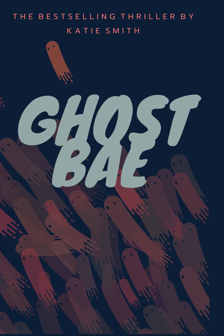 Eerie Thriller Book Cover with Ghostly Overlays