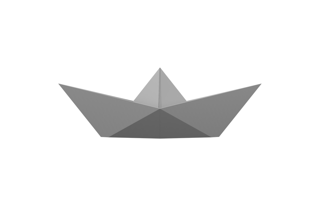 Vector Illustration White Paper Boat, Transparent Background, Minimalistic Design - Download Free Stock Images Pikwizard.com