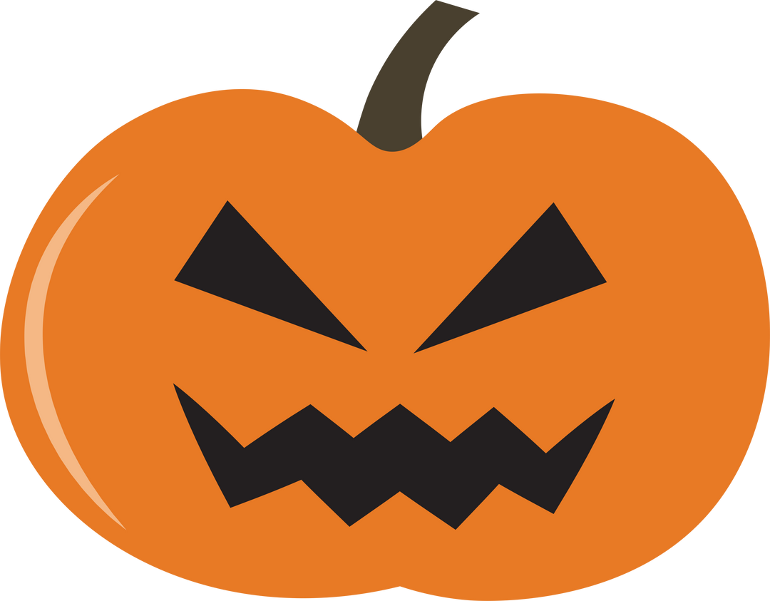 Mischevious Halloween Pumpkin Vector Isolated on Transparent Background - Download Free Stock Images Pikwizard.com