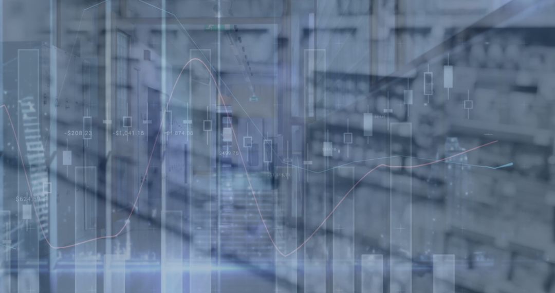 Financial Analytics with Knowledge Overlay on Blurred Shelves