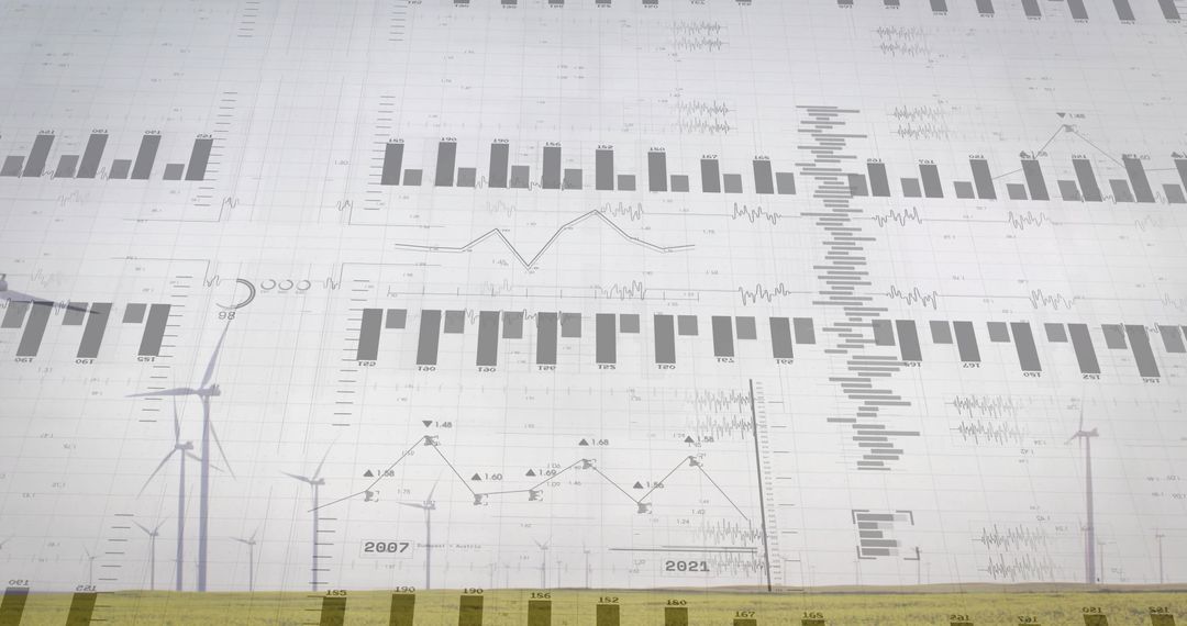 Composite Visualization of Renewable Energy Site Analytics and Charts