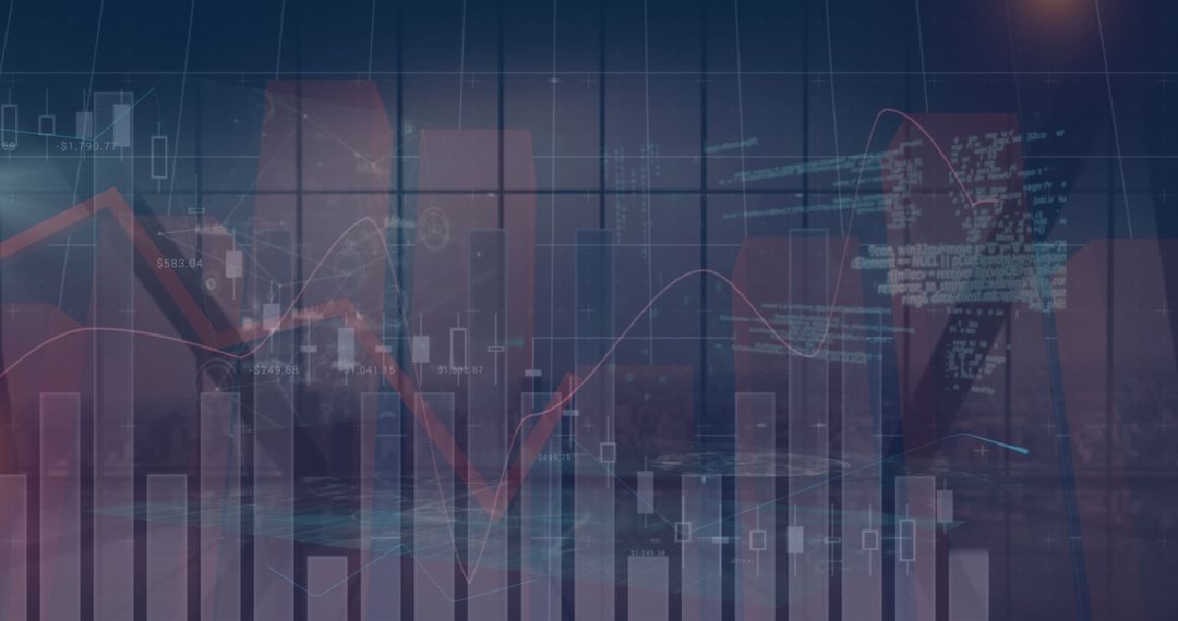 Dynamic Financial Graph Overlay on Cityscape for Business and Technology