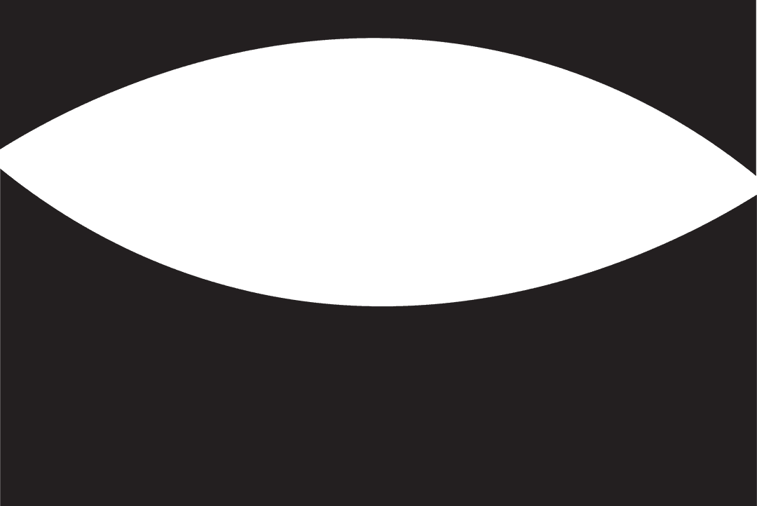 Black Card with Semicircle Cutout on Transparent Background