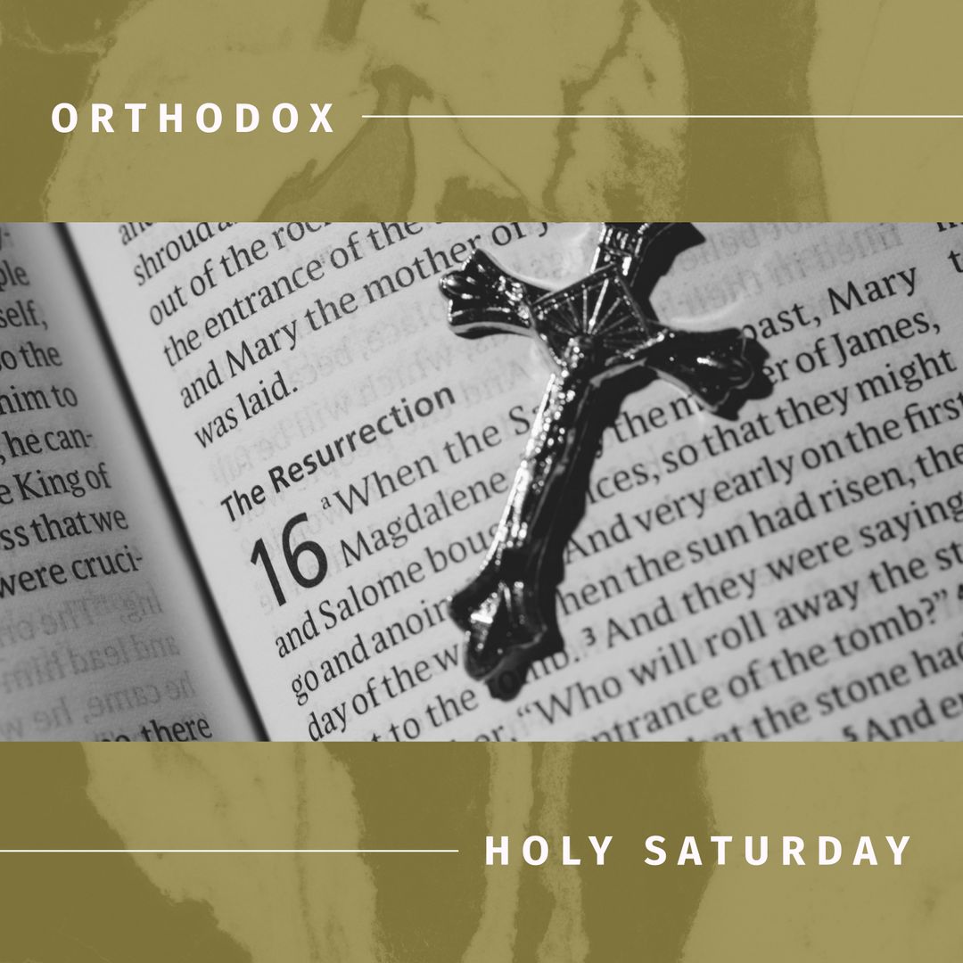 Orthodox Holy Saturday Rosary on Bible Text Page