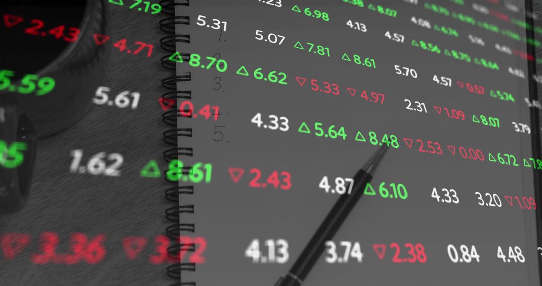 Financial Data Analyzing on Notebook with Digital Interface