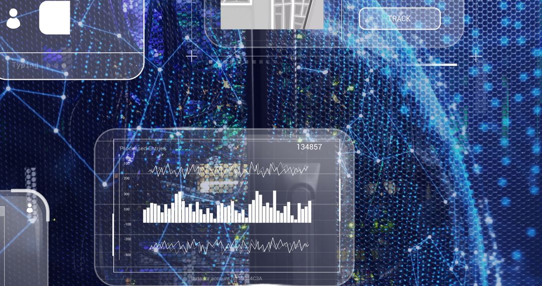 Futuristic Dashboard with Data Analytics and Visualization