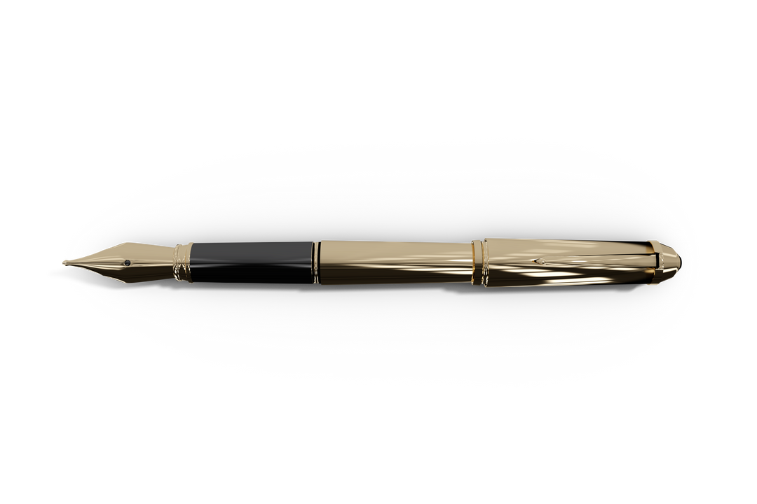 Luxurious Golden Pen on Transparent Background Illustration - Download Free Stock Images Pikwizard.com