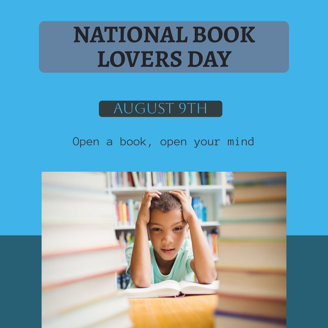 National Book Lovers Day Celebration with Curious Child