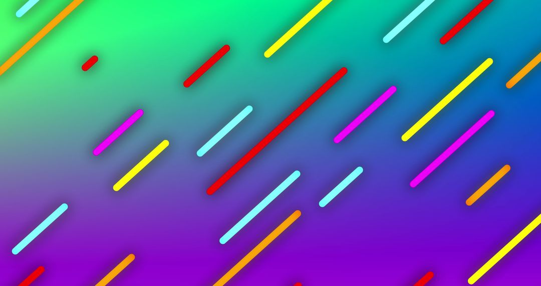 Vibrant Diagonal Lines on Gradient Background