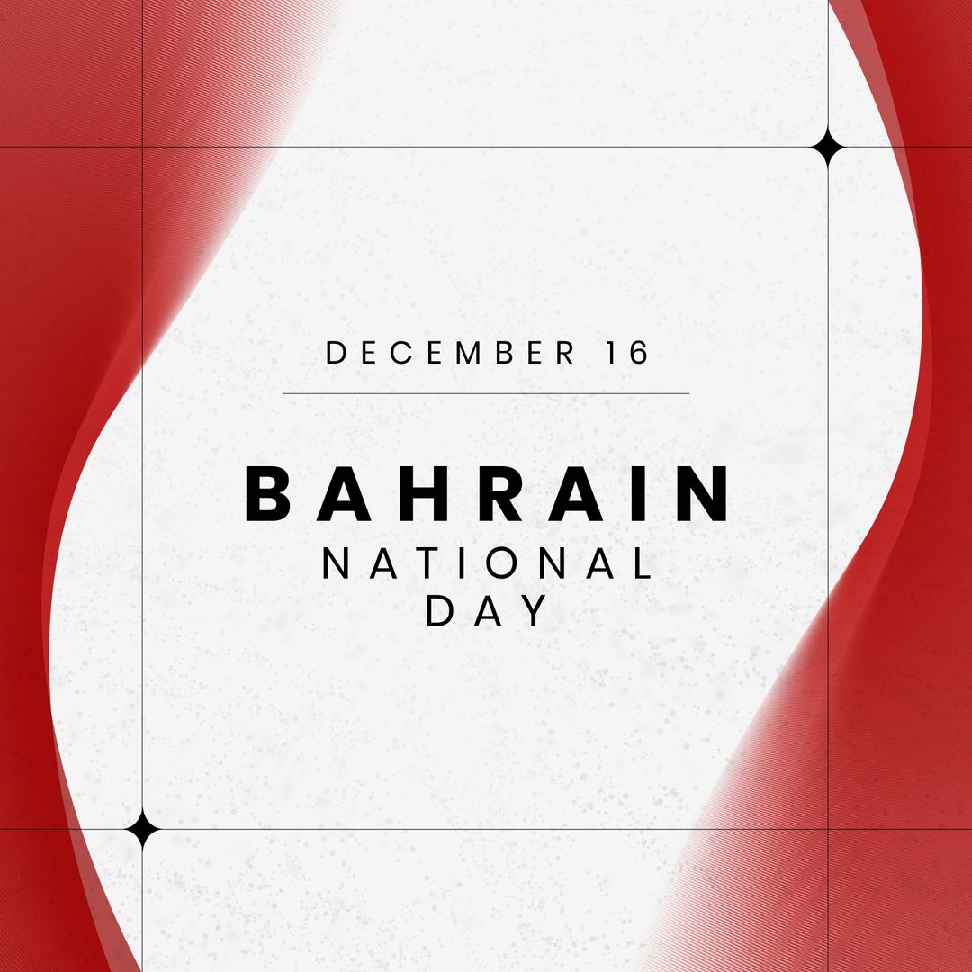 Bahrain National Day Celebration Abstract Design
