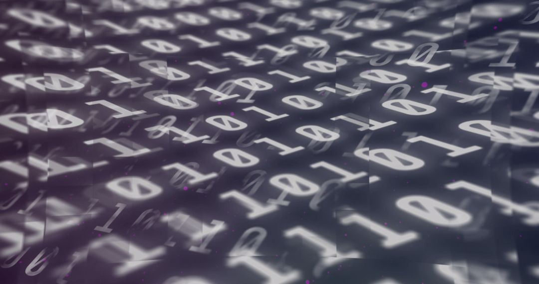 Abstract Digital Binary Code Technology Concept Background - Free Images, Stock Photos and Pictures on Pikwizard.com