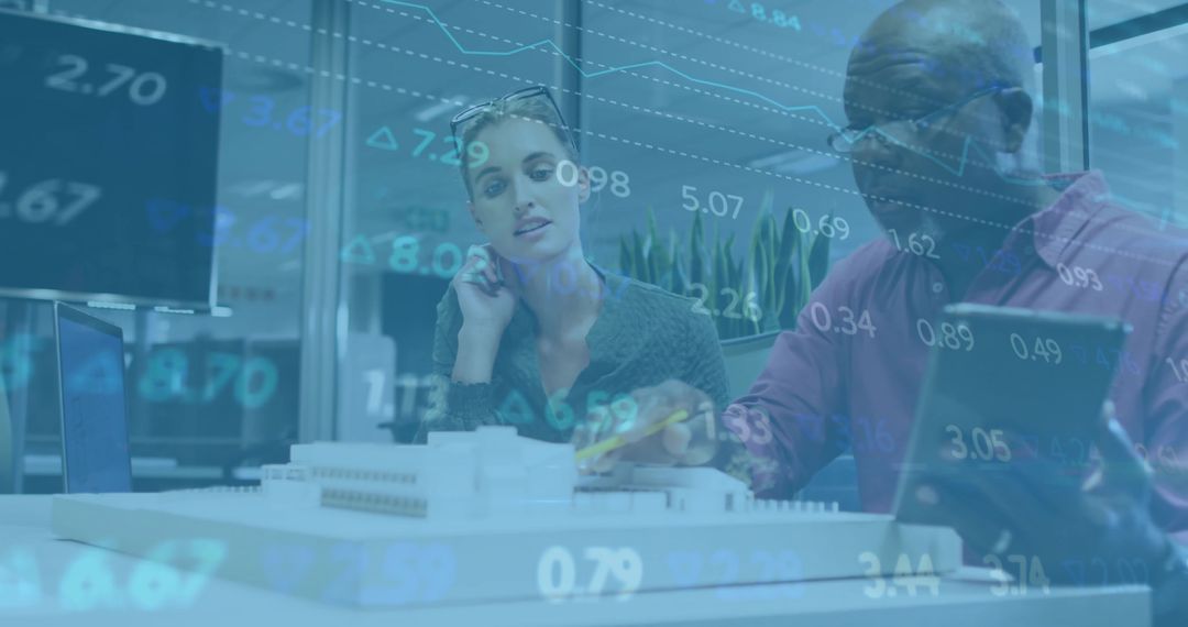 Examining Architectural Model Together with Data Visualization Overlay