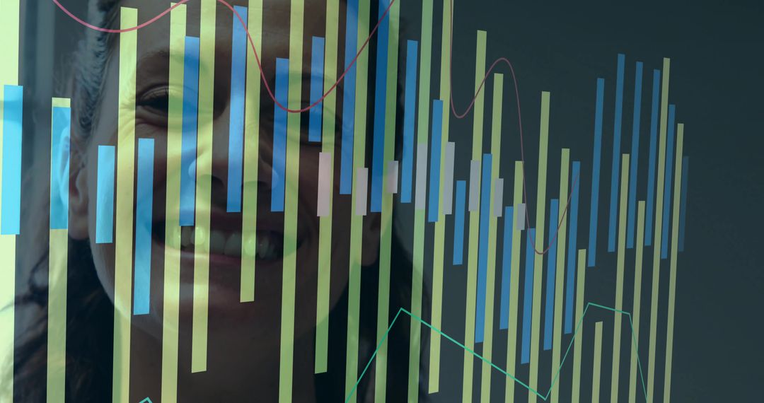 Woman Analyzing Data on Futuristic Transparent Screen