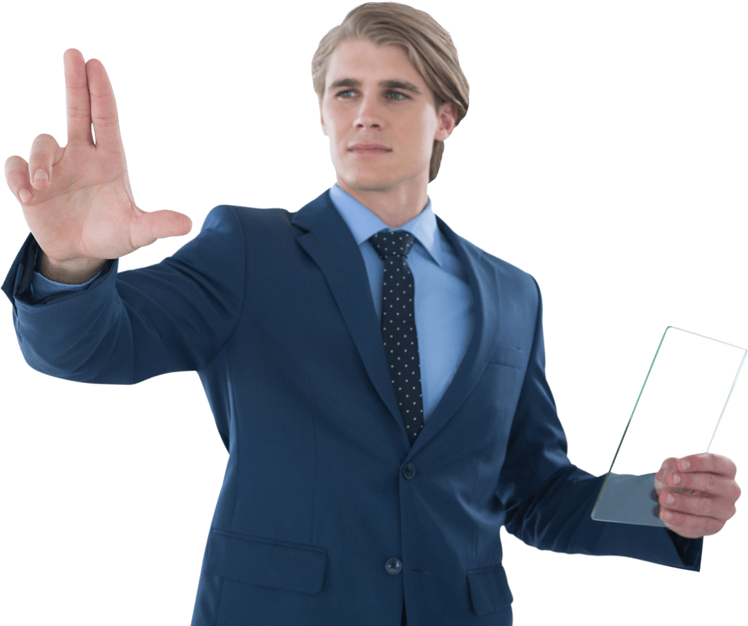 Transparent Technology Interface Futuristic Business Concept