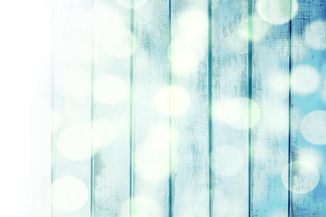 Blurred Lights on Blue Wooden Transparent Background
