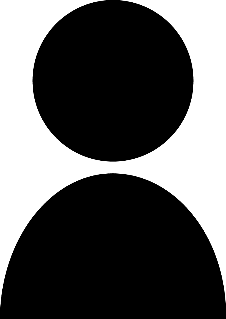 Abstract Black Shaded Vector Shape on Transparent Background