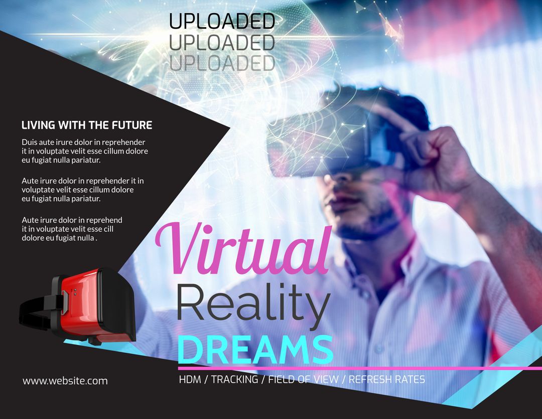 Innovative VR Experience Showcased for Tech Events and Education Ads - Download Free Stock Templates Pikwizard.com