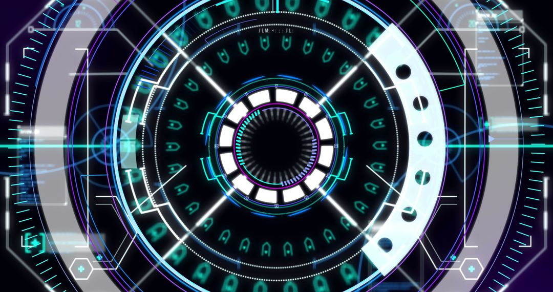 Futuristic Digital Scope Interface with Data Scan Elements - Free Images, Stock Photos and Pictures on Pikwizard.com
