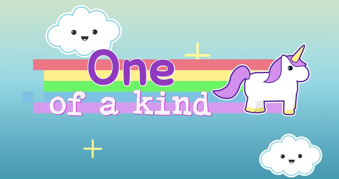 Vibrant Unicorn Rainbow Motivational Design