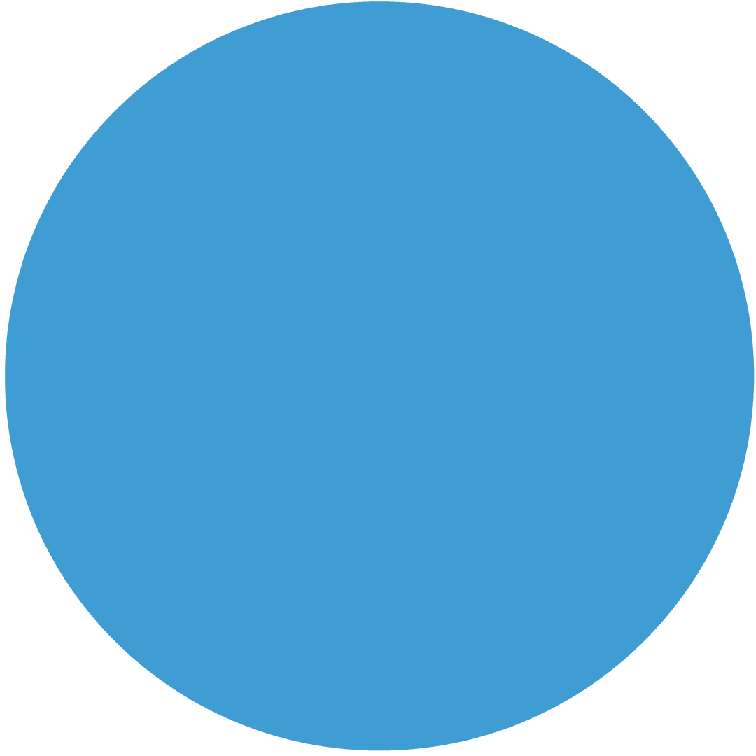 Minimalist Blue Circle with Transparent Background Highlighting Shape