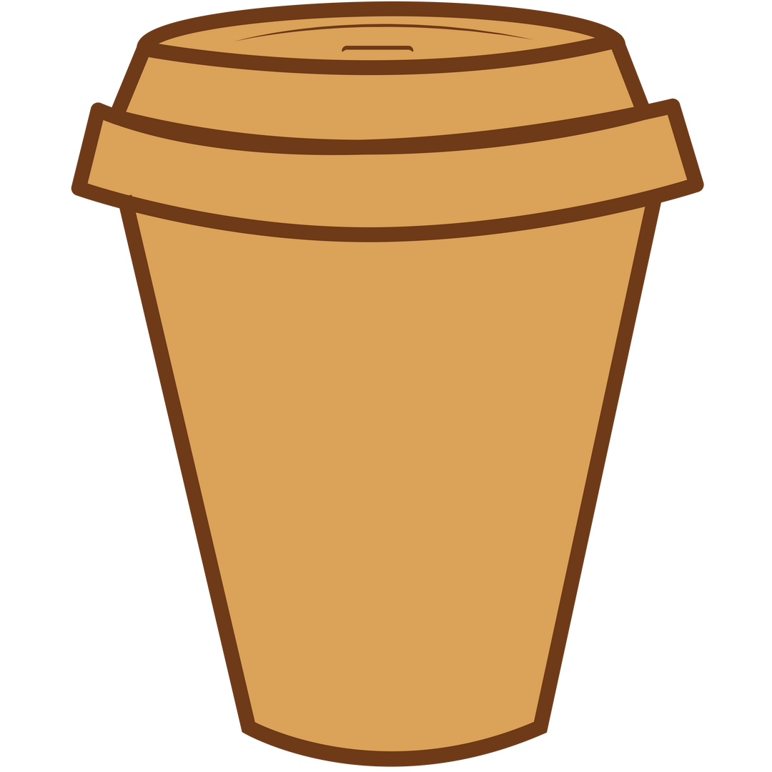 Brown Takeaway Coffee Cup Digital Illustration on Transparent Background - Download Free Stock Images Pikwizard.com