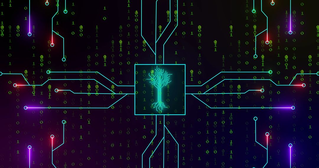 Futuristic circuit network with binary code interface
