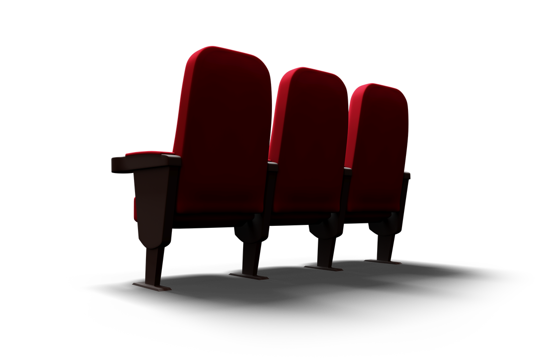 Red Cinema Seats Illustration on Transparent Background - Download Free Stock Images Pikwizard.com