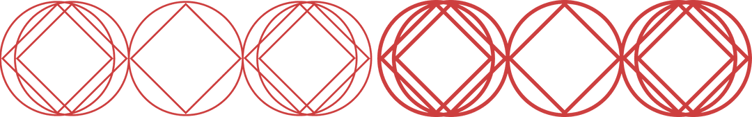 Geometric Red Pattern on Transparent Background Illustration