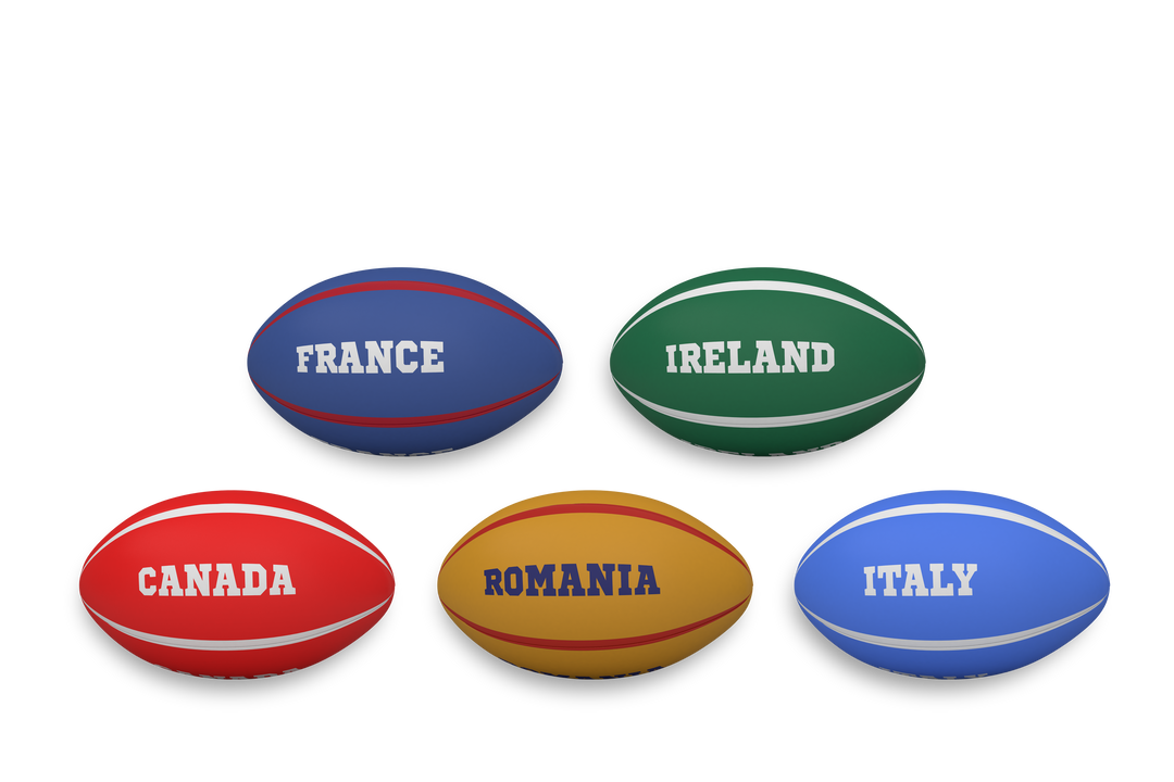 Transparent Rugby Balls with Country Names Vector Illustration - Download Free Stock Images Pikwizard.com