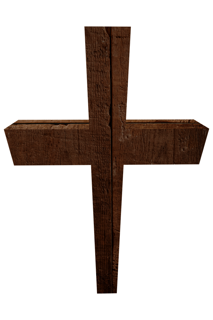 Wooden Catholic Cross Isolated on Transparent Background - Download Free Stock Images Pikwizard.com