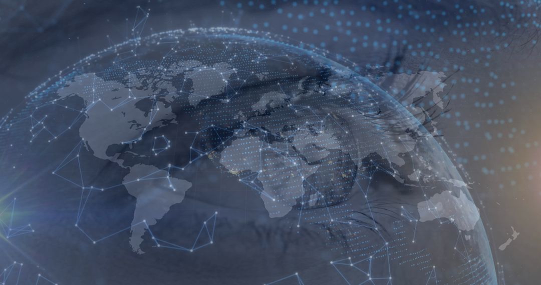 Global Connectivity Network with Futuristic Overlay