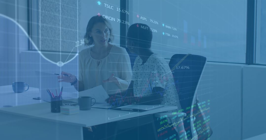 Business Solutions Concept with Diverse Professionals in Office Setting