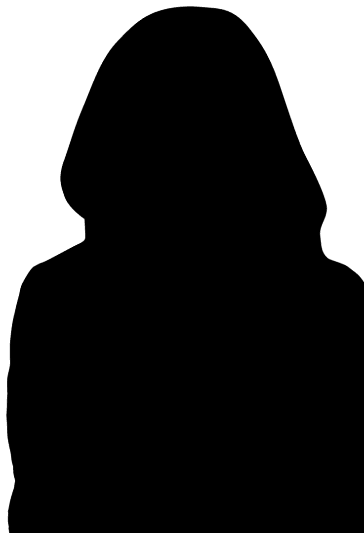 Silhouetted Hooded Person on Transparent Background