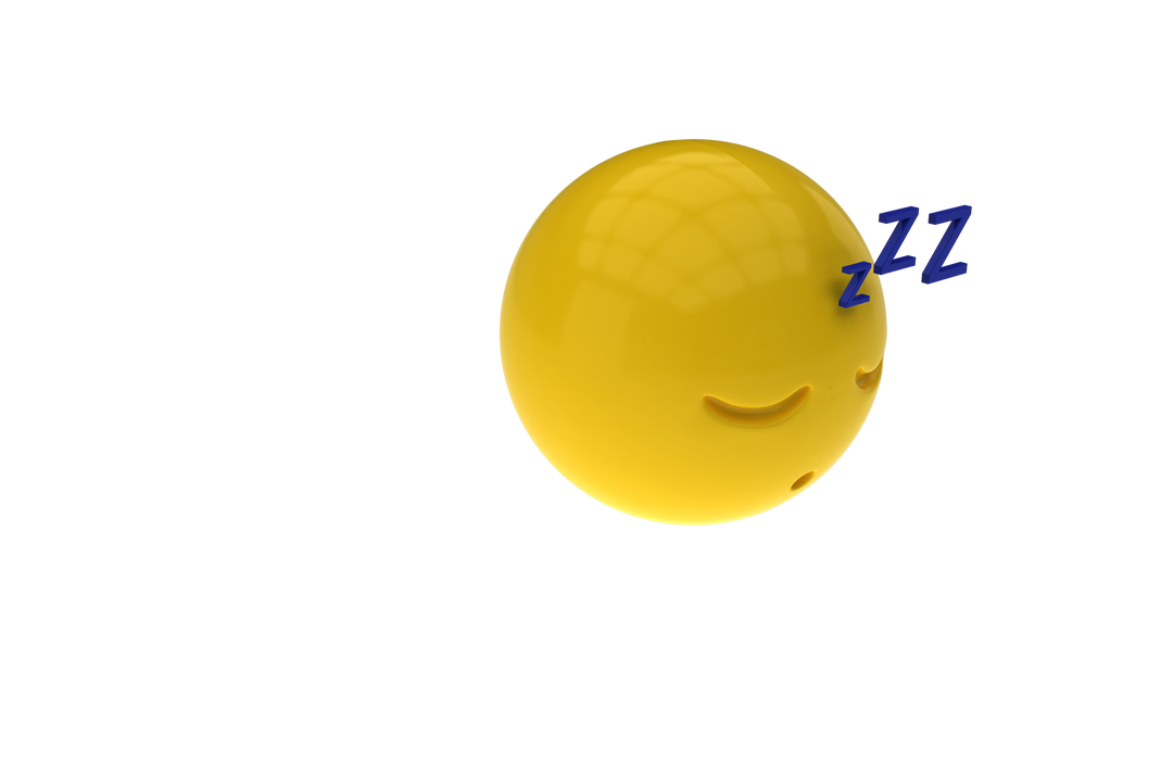 Transparent 3D Sleeping Smiley Emoji Representation - Download Free Stock Images Pikwizard.com