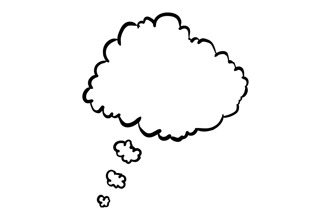 Speech Bubble Illustration on Transparent Background for Creative Projects