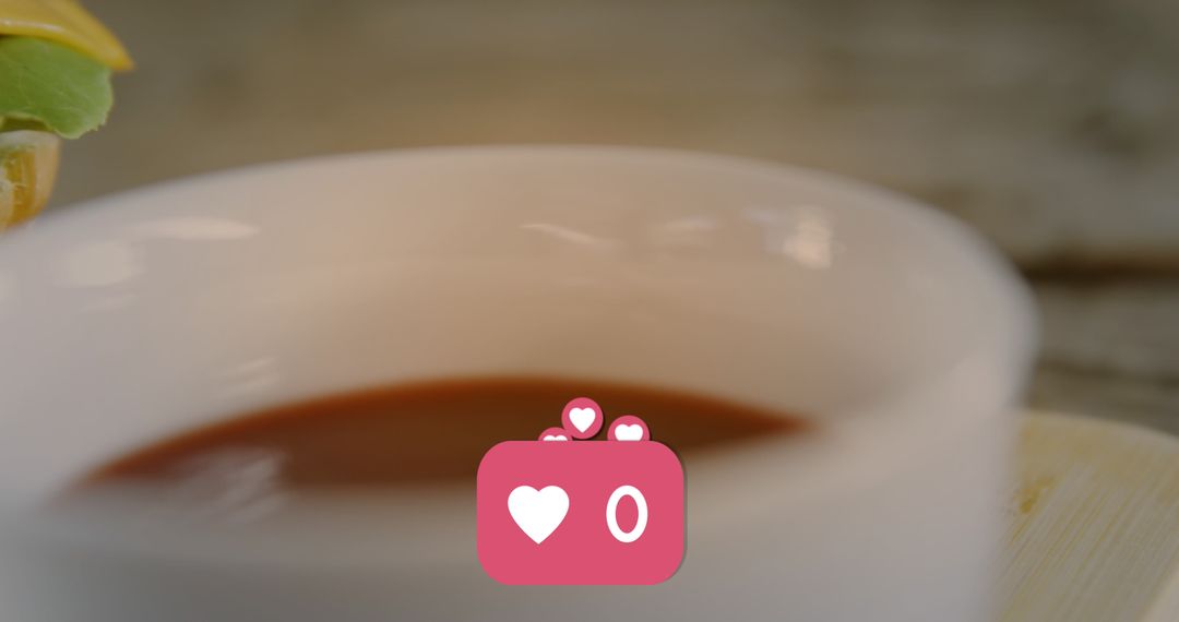 Social Media Reactions on Burger and Sauce Table Scene