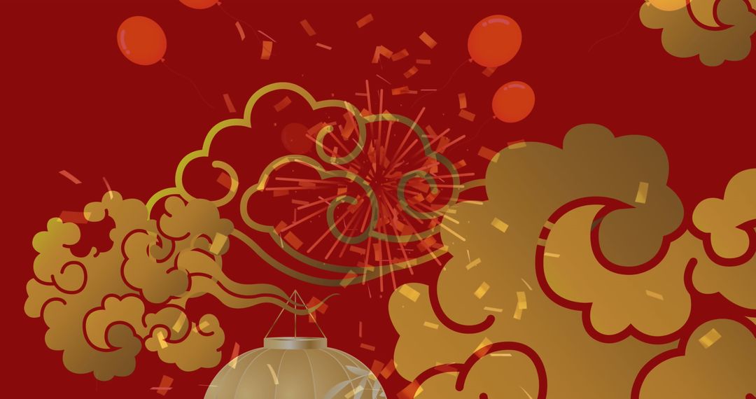 Chinese New Year Decorations with Celebration Elements - Free Images, Stock Photos and Pictures on Pikwizard.com