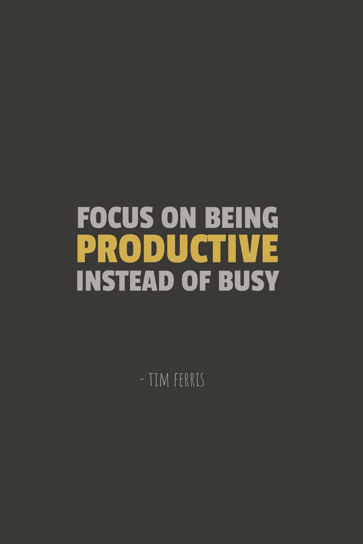 Motivational Quote on Productivity with Emphasis on Efficiency - Download Free Stock Templates Pikwizard.com