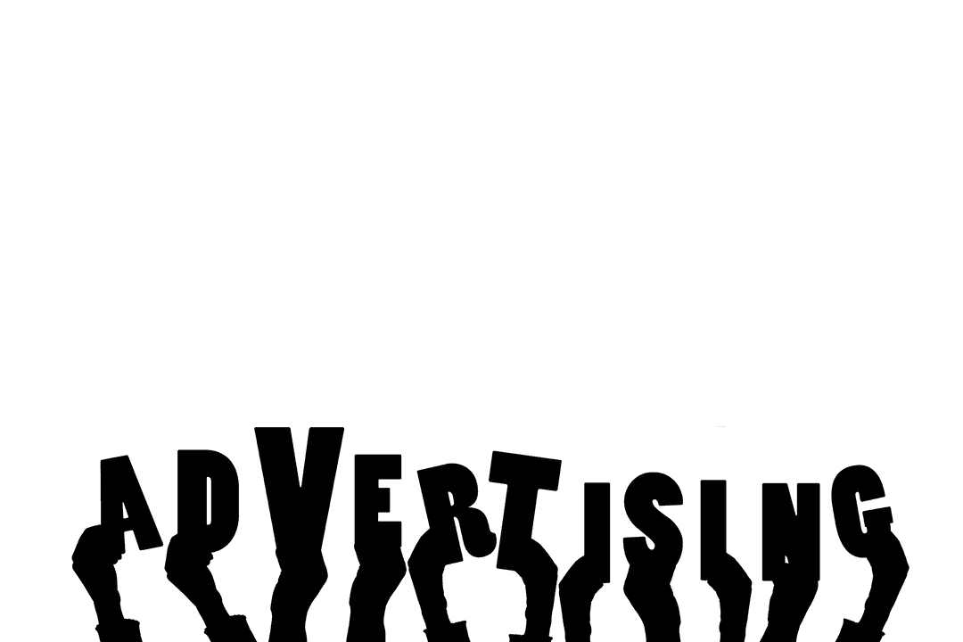 Hands Grip Advertising Text in Transparent Style for Branding