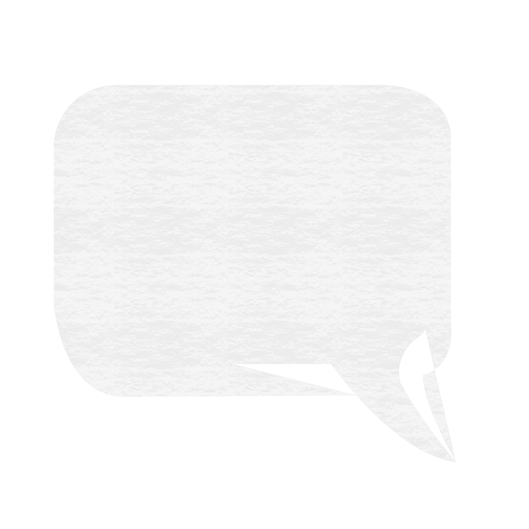 Transparent Text Bubble for Visual Communication Design