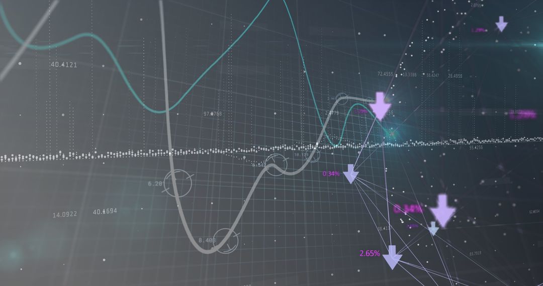 Abstract Global Finance and Data Analysis Conceptual Visual