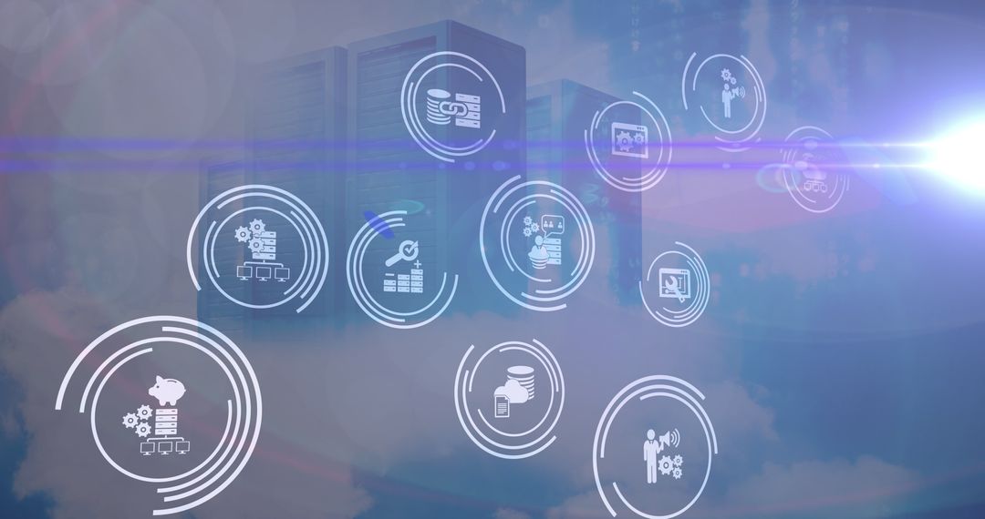 Futuristic Digital Finance and Connectivity Visualization