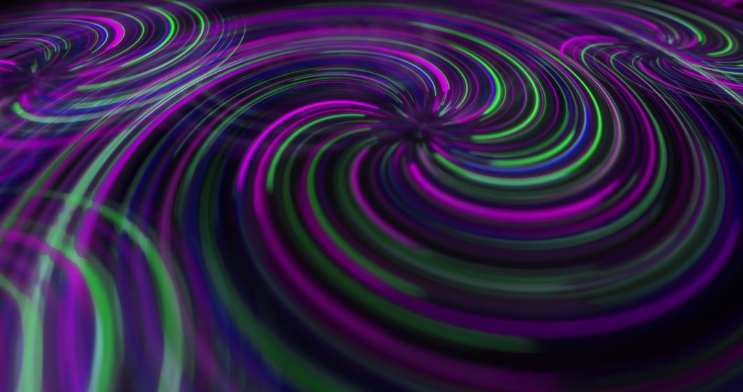 Abstract Neon Swirls in Hypnotic Motion