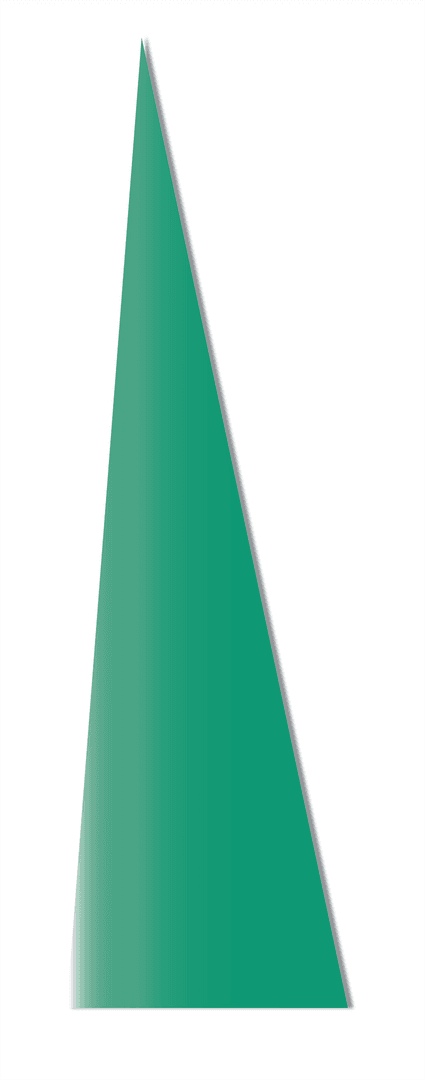 Digital Green Shape Graphic on Transparent Background