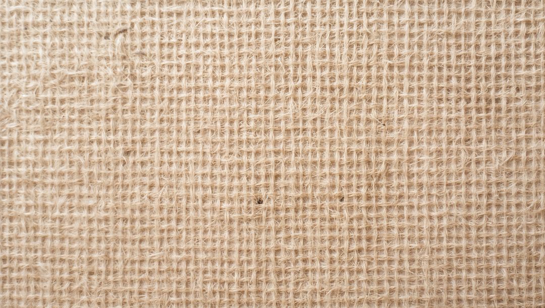 Revealing Coarse Burlap Texture with Jute Weave Pattern and Natural Beige Fibers