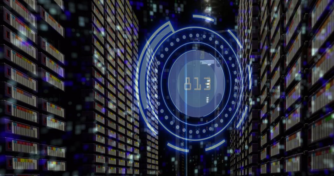 Digital Data Scanning in High-Tech Server Room